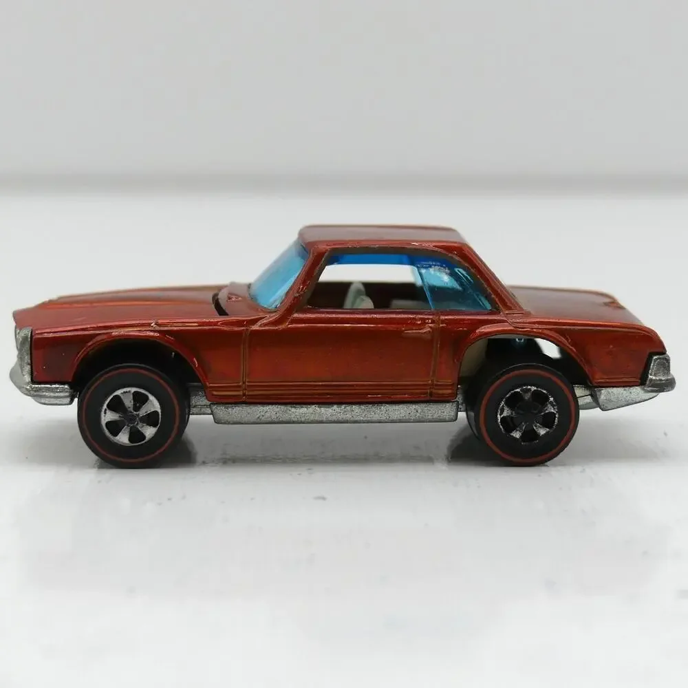 Vintage 1969 Mattel Hot Wheels Mercedes-Benz 280SL Redline Copper Diecast Car HK